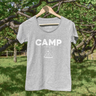 CAMP T-shirts [ woman / gray ]