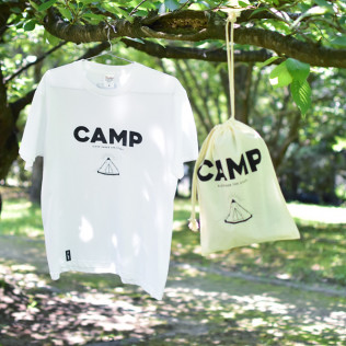 CAMP-T（Black print）✕CAMP巾着