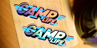 CAMP LIFE ホログラムステッカー