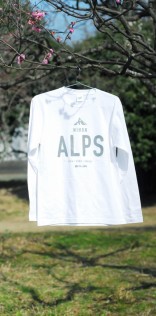 「ALPS」長袖Tシャツ（ホワイト）