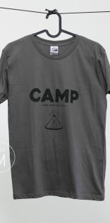 Mt.JPNTシャツ「CAMP（チャコール）」