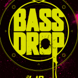 クラブイベントフライヤー「HANGOVER presents BASS DROP」