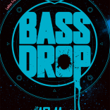 クラブイベントフライヤー「HANGOVER presents BASS DROP」