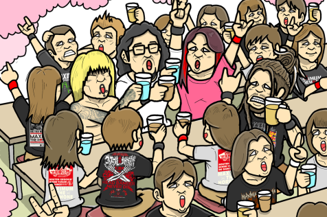 マキシマムザホルモン イベント「お花見鑑賞会」イラスト