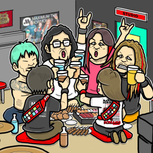 マキシマムザホルモン イベント告知イラスト