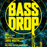 クラブイベントフライヤー「HANGOVER presents BASSDROP」